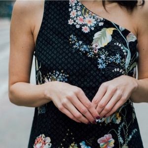 NWT Anthropologie Ashbury one shoulder dress